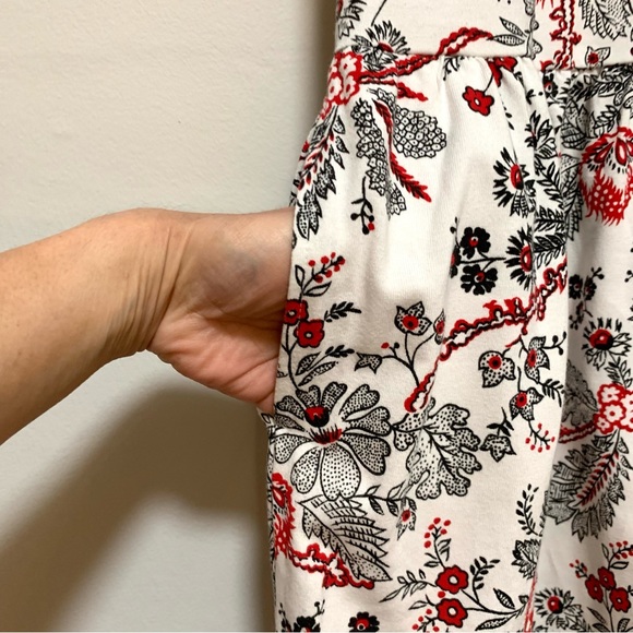 COUNTERPARTS Floral Short Sleeve Midi Dress Small - Picture 7 of 12